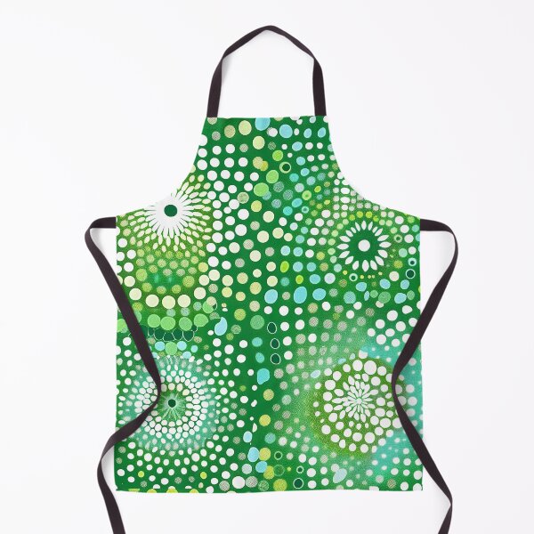 Item preview, Mandala pattern made up of dots. Green white and light blue designed and sold by Dream scape of Lucy.