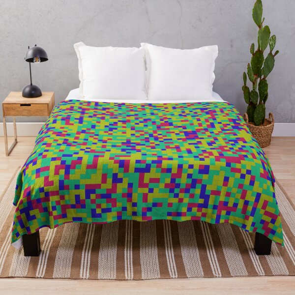 Item preview, Distressed Rainbow Multicolor Square Cubes Abstract Camo Pattern designed and sold by Alchemy-A-La-G.