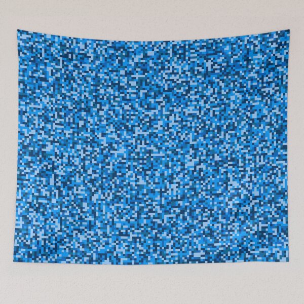 Item preview, Blue Multicolor Square Cubes Abstract Camo Pattern designed and sold by Alchemy-A-La-G.