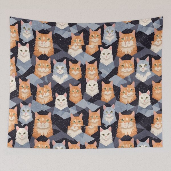 Item preview, cate geometric watercolor abstract pattern designed and sold by nilver.