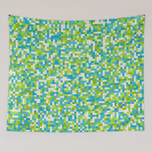Item preview, Multicolor Square Cubes Abstract Camo Pattern designed and sold by Alchemy-A-La-G.