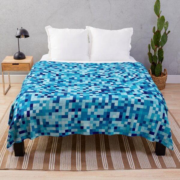 Item preview, Ice Blue Multicolor Square Cubes Abstract Camo Pattern designed and sold by Alchemy-A-La-G.