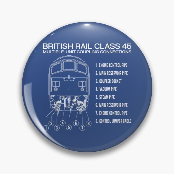 Item preview, British Rail Class 45 Train Multi Unit Coupling Diagram designed and sold by Maljonic.