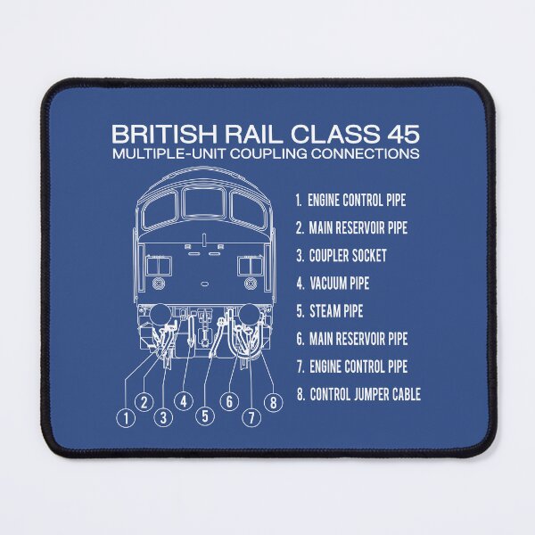Item preview, British Rail Class 45 Train Multi Unit Coupling Diagram designed and sold by Maljonic.