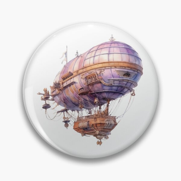 Item preview, Futuristic Steampunk Dirigible designed and sold by New-School-Wave.
