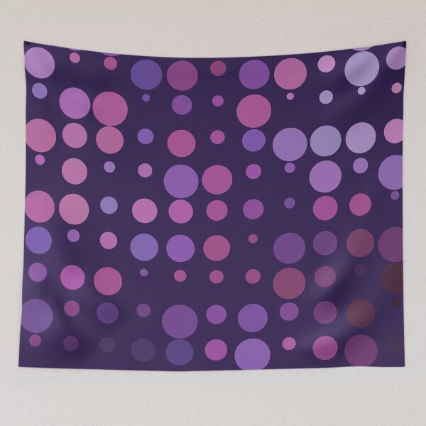 Item preview, Gradient Purple Tones Circle Grid Violet Backdrop designed and sold by Alchemy-A-La-G.