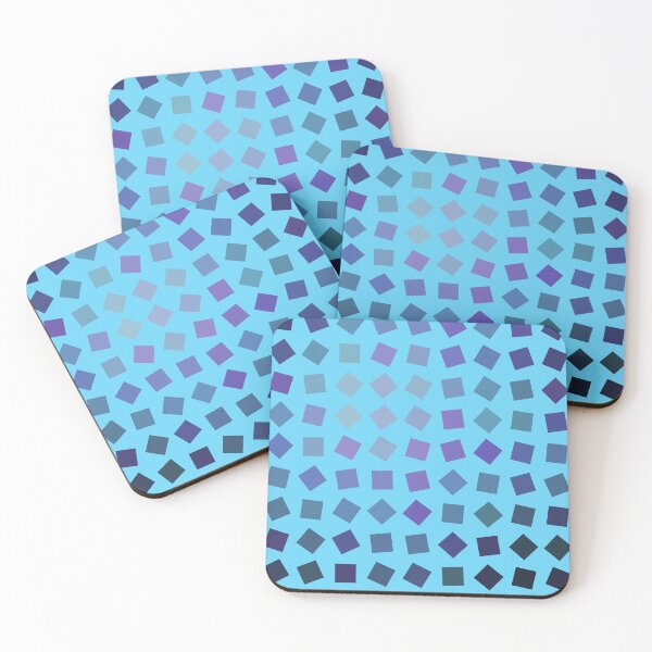 Item preview, Purple Gradient Tones Square Grid On Blue Backdrop designed and sold by Alchemy-A-La-G.