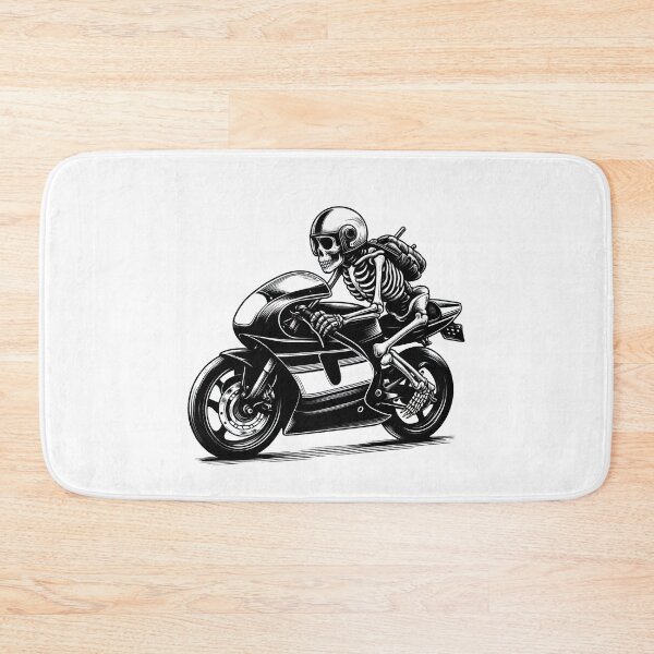 Item preview, SKELETON DARK MOTORCYCLE RACING BYKER RACING CAR NASCAR MOTO GP CHOPPER #ogirdor designed and sold by ogirdorgraphics.