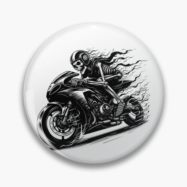 Item preview, SKELETON DARK MOTORCYCLE RACING BYKER RACING CAR NASCAR MOTO GP CHOPPER #ogirdor designed and sold by ogirdorgraphics.