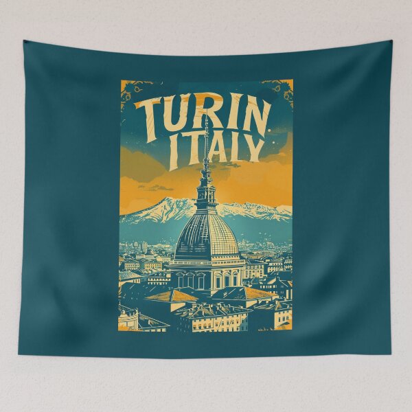 Item preview, A Vintage Travel Illustration of Turin - Italy designed and sold by GoodOldVintage.