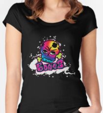 Bonez (black) Women's Fitted Scoop T-Shirt