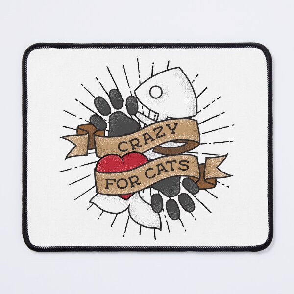 Item preview, Crazy for Cats: Retro Tattoo designed and sold by MidnightSnackCS.