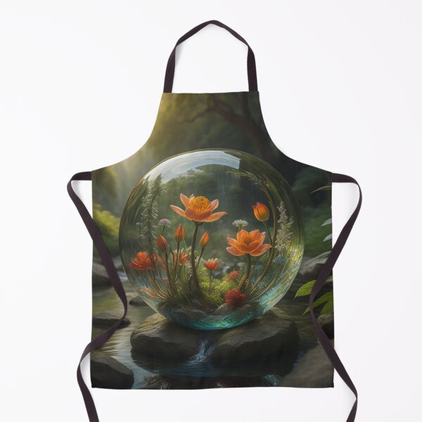 Item preview, Enchanted Forest: Glass Orb With Peach Flowers designed and sold by EnchantedVista.