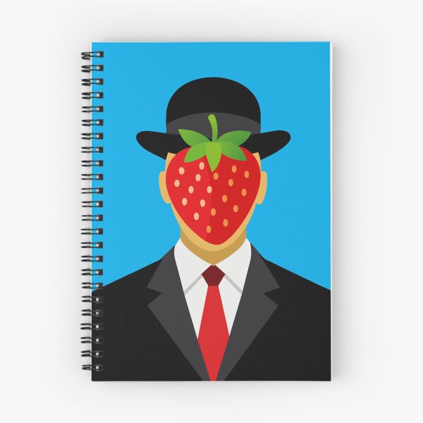 Item preview, The son of a Berry. Inspired by "The Son of Man" by Magritte with a strawberry twist. designed and sold by therockstuff.