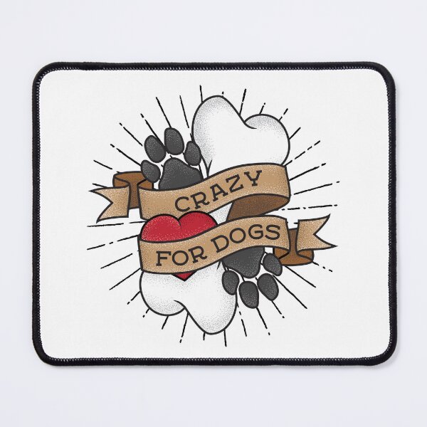 Item preview, Crazy for Dogs: Retro Tattoo designed and sold by MidnightSnackCS.