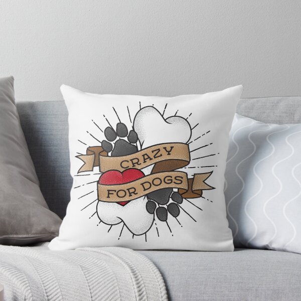 Item preview, Crazy for Dogs: Retro Tattoo designed and sold by MidnightSnackCS.