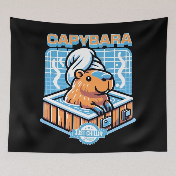Aperçu de l'œuvre Capybara - Kawaii Animal Capybara Cadeau de vacances mignon créée et vendue par InkyGenies.
