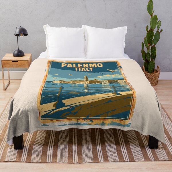 Item preview, A Vintage Travel Illustration of Palermo - Italy designed and sold by GoodOldVintage.
