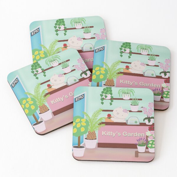 Item preview, Cute Kitty Flower Shop designed and sold by Catphonesoup.