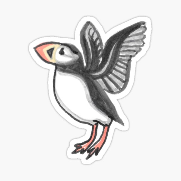 Item preview, Puffin Wings designed and sold by HalfMoonWorks.