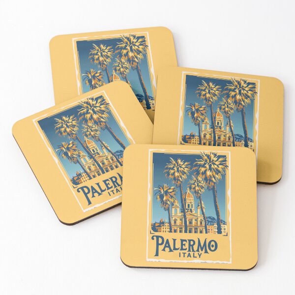 Item preview, A Vintage Travel Illustration of Palermo - Italy designed and sold by GoodOldVintage.