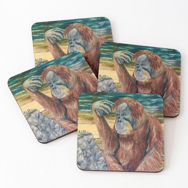 Item preview, Surrealist Orangutan  designed and sold by hopie3924.