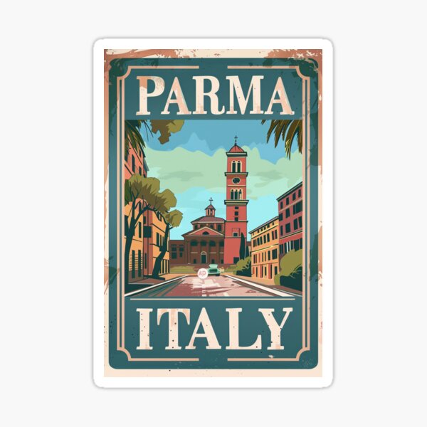 Item preview, A Vintage Travel Illustration of Parma - Italy designed and sold by GoodOldVintage.