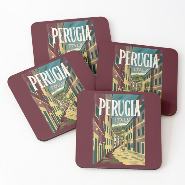 Item preview, A Vintage Travel Illustration of Perugia - Italy designed and sold by GoodOldVintage.