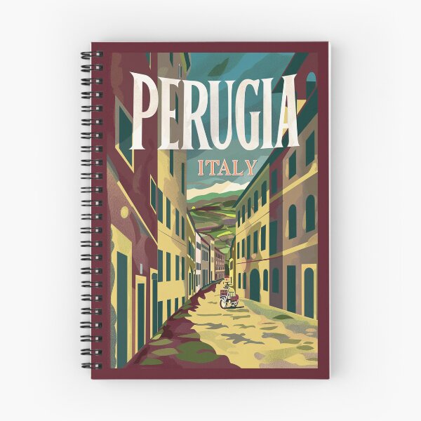 Item preview, A Vintage Travel Illustration of Perugia - Italy designed and sold by GoodOldVintage.