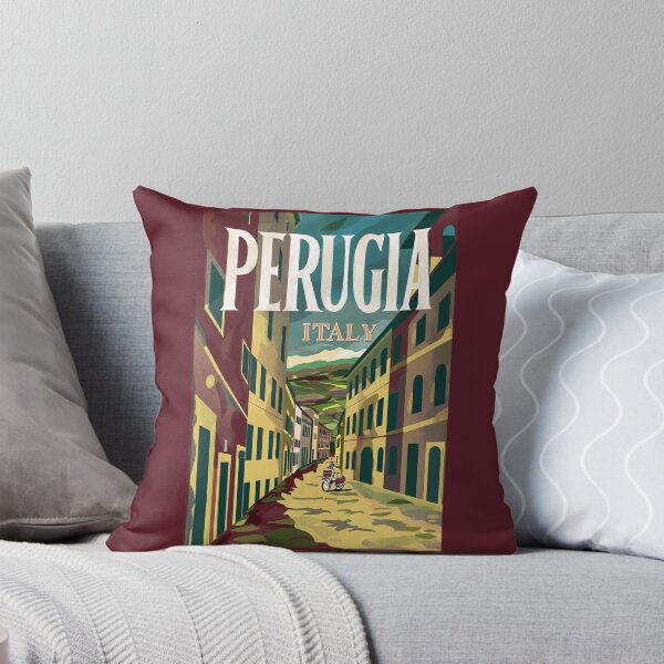 Item preview, A Vintage Travel Illustration of Perugia - Italy designed and sold by GoodOldVintage.