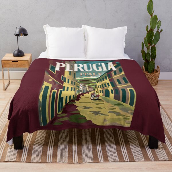 Item preview, A Vintage Travel Illustration of Perugia - Italy designed and sold by GoodOldVintage.