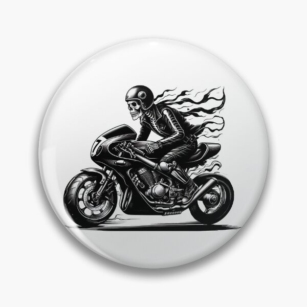 Item preview, SKELETON DARK MOTORCYCLE RACING BYKER RACING CAR NASCAR MOTO GP CHOPPER #ogirdor designed and sold by ogirdorgraphics.