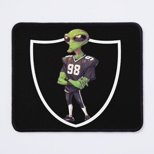 Item preview, alien wearing 98 Raider jersey designed and sold by My Team Designs.