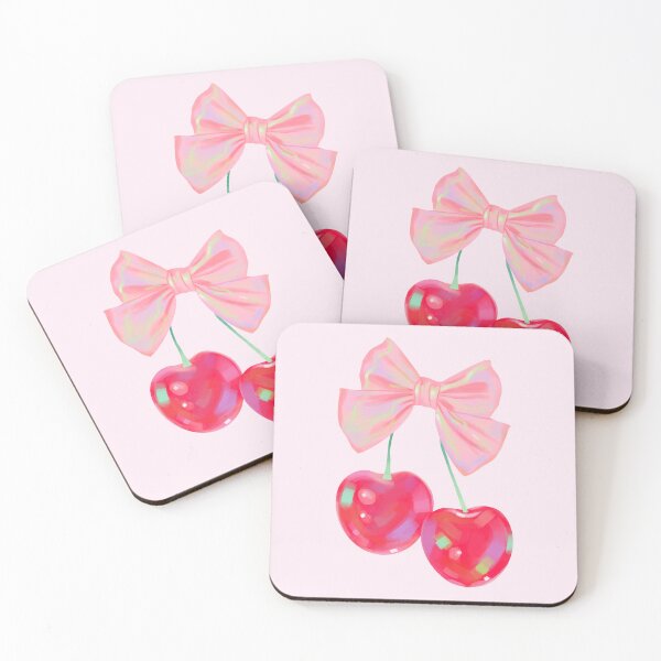 Item preview, Holographic Coquette Pink Bow Cherry  designed and sold by Dazzline Designs.