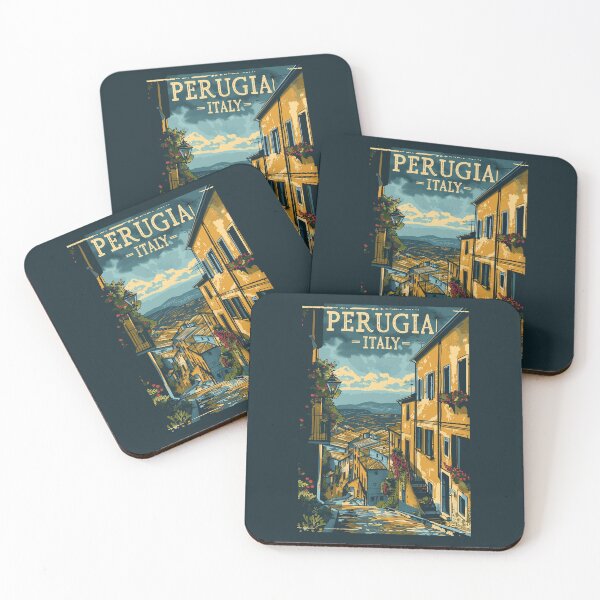 Item preview, A Vintage Travel Illustration of Perugia - Italy designed and sold by GoodOldVintage.