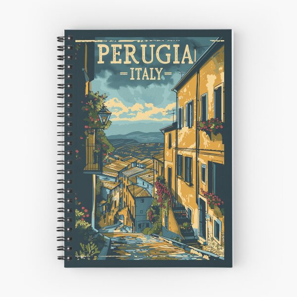 Item preview, A Vintage Travel Illustration of Perugia - Italy designed and sold by GoodOldVintage.