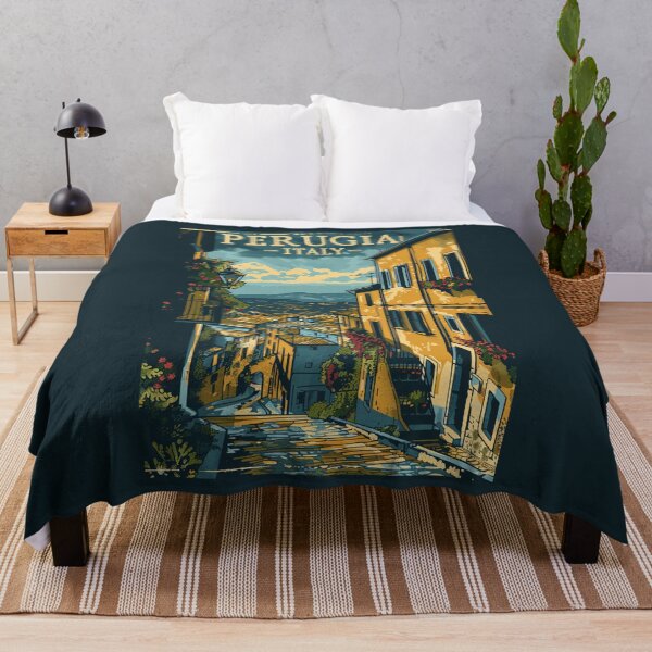 Item preview, A Vintage Travel Illustration of Perugia - Italy designed and sold by GoodOldVintage.
