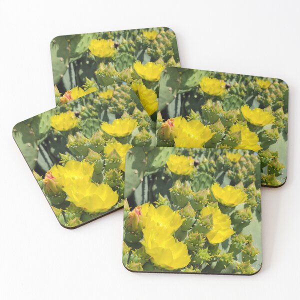 Item preview, abundant yellow prickly pear blossoms designed and sold by River Graphic Design.