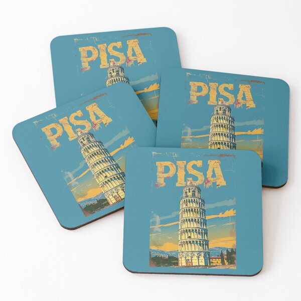 Item preview, A Vintage Travel Illustration of Pisa - Italy designed and sold by GoodOldVintage.