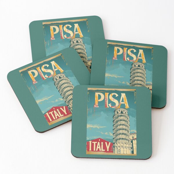 Item preview, A Vintage Travel Illustration of Pisa - Italy designed and sold by GoodOldVintage.