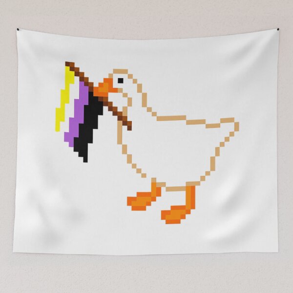 Item preview, Duck with LGBTIQ+ flag. Non binary flag. designed and sold by Renlexd.