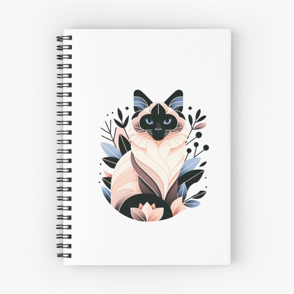 Item preview, Abstract Floral Balinese Cat designed and sold by TheAnimalZ00.