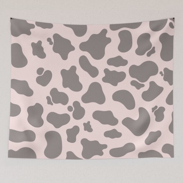 Item preview, Grey\Gray and Pink Cow designed and sold by ZedColors.