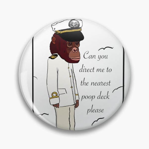 Item preview, The Nearest Poop Deck  PoorlyDrawnMonkeyProject designed and sold by poordrawnmonkey.