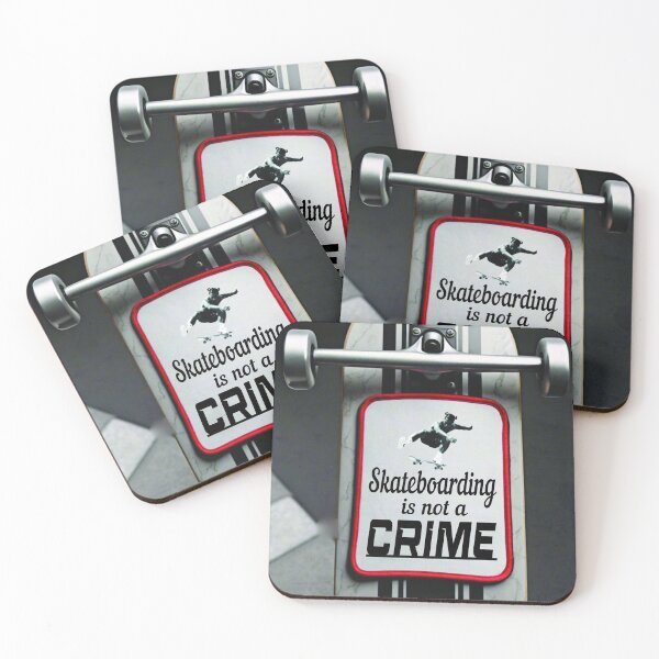 Item preview, Skateboarding is not a CRIME Patch designed and sold by ForecastVSN.