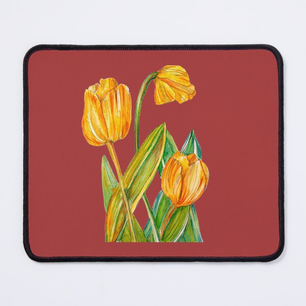 Item preview, Tulips pattern with leaves designed and sold by Liliana  Donato.