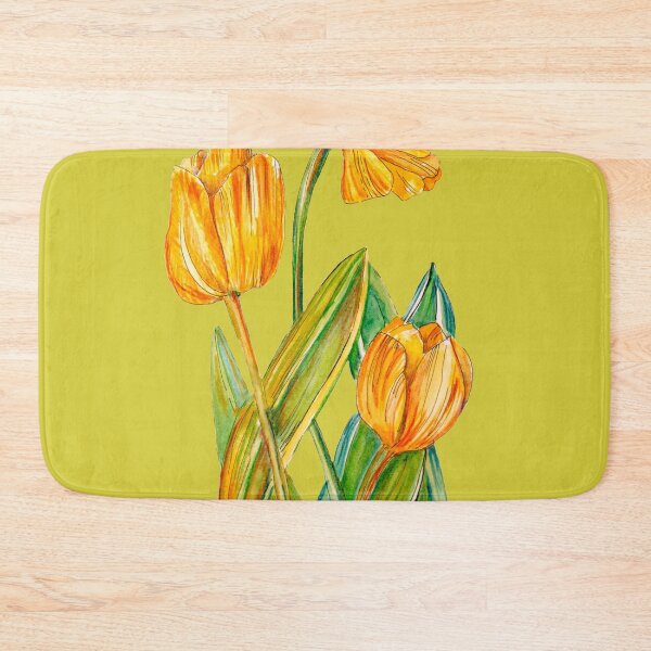 Item preview, Tulips pattern with leaves designed and sold by Liliana  Donato.