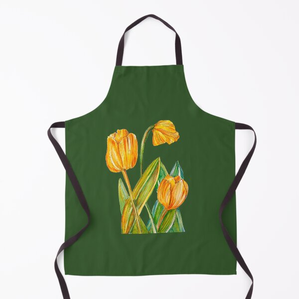 Item preview, Tulips pattern with leaves designed and sold by Liliana  Donato.