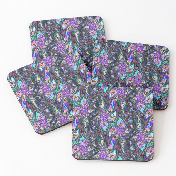 Item preview, Abstract Smudged Melting Fractal Flowers 7 designed and sold by SXW Designs.