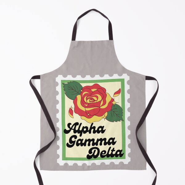 Item preview, Alpha Gamma Delta Sorority Flower Stamp Sticker v1 designed and sold by skrauskopf.